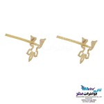 نیم ست طلا - آویز و گوشواره - طرح سنتی