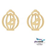 نیم ست طلا - آویز و گوشواره - طرح پرنده و قفس