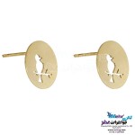 نیم ست طلا - آویز و گوشواره - طرح پرنده
