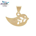 نیم ست طلا - آویز و گوشواره - طرح پرنده