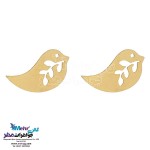 نیم ست طلا - آویز و گوشواره - طرح پرنده