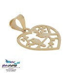 نیم ست طلا - آویز و گوشواره - طرح پرنده و شاخه