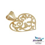 نیم ست طلا - آویز و گوشواره - طرح پرنده و شاخه