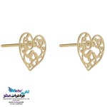 نیم ست طلا - آویز و گوشواره - طرح پرنده و شاخه