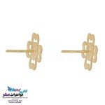 نیم ست طلا - آویز و گوشواره - طرح شبدر چهار برگ