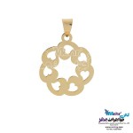 نیم ست طلا - آویز و گوشواره - طرح قلب