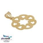نیم ست طلا - آویز و گوشواره - طرح قلب