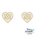 نیم ست طلا - آویز و گوشواره - طرح قلب