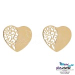 نیم ست طلا - آویز و گوشواره - طرح قلب