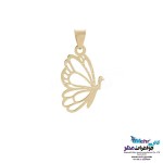 نیم ست طلا - آویز و گوشواره - طرح پروانه