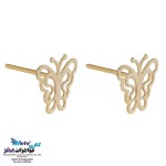 نیم ست طلا - آویز و گوشواره - طرح پروانه
