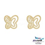 نیم ست طلا - آویز و گوشواره - طرح پروانه
