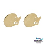 نیم ست طلا - آویز و گوشواره - طرح جوجه تیغی