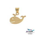نیم ست طلا - آویز و گوشواره - طرح وال