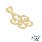 نیم ست طلا - آویز و گوشواره - طرح گل