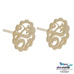نیم ست طلا - آویز و گوشواره - طرح گل