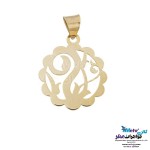 نیم ست طلا - آویز و گوشواره - طرح گل