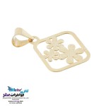 نیم ست طلا - آویز و گوشواره - طرح گل یاسمن