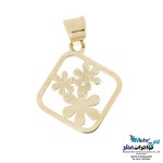 نیم ست طلا - آویز و گوشواره - طرح گل یاسمن