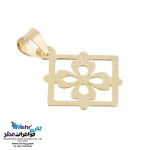 نیم ست طلا - آویز و گوشواره - طرح گل