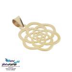 نیم ست طلا - آویز و گوشواره - طرح گل