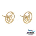 نیم ست طلا - آویز و گوشواره - طرح اسپیرال