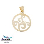 نیم ست طلا - آویز و گوشواره - طرح اسپیرال