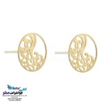 نیم ست طلا - آویز و گوشواره - طرح طاووس