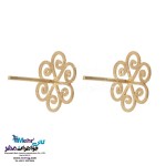 نیم ست طلا - آویز و گوشواره - طرح گل
