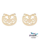 نیم ست طلا - آویز و گوشواره - طرح اسلیمی