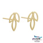 نیم ست طلا - آویز و گوشواره - طرح برگ