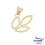 نیم ست طلا - آویز و گوشواره - طرح برگ