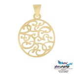 نیم ست طلا - آویز و گوشواره - طرح اسلیمی
