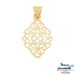 نیم ست طلا - آویز و گوشواره - طرح اسلیمی