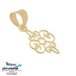 نیم ست طلا - آویز و گوشواره - طرح اسلیمی
