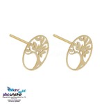 نیم ست طلا - آویز و گوشواره - طرح درخت