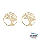 نیم ست طلا - آویز و گوشواره - طرح درخت