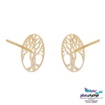 نیم ست طلا - آویز و گوشواره - طرح درخت