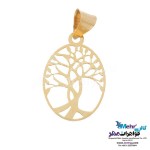 نیم ست طلا - آویز و گوشواره - طرح درخت