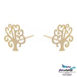 نیم ست طلا - آویز و گوشواره - طرح درخت زندگی