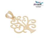 نیم ست طلا - آویز و گوشواره - طرح درخت زندگی