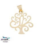 نیم ست طلا - آویز و گوشواره - طرح درخت زندگی