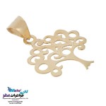 نیم ست طلا - آویز و گوشواره - طرح درخت زندگی