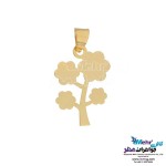 نیم ست طلا - آویز و گوشواره - طرح درخت