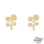 نیم ست طلا - آویز و گوشواره - طرح درخت