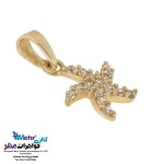 نیم ست طلا - آویز و گوشواره - طرح ستاره دریایی