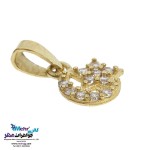 نیم ست طلا - آویز و گوشواره - طرح ماه و ستاره