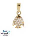 نیم ست طلا - آویز و گوشواره - طرح ماهی
