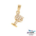 نیم ست طلا - آویز و گوشواره - طرح جام