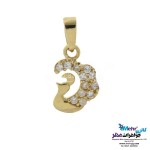 نیم ست طلا - آویز و گوشواره - طرح طاووس